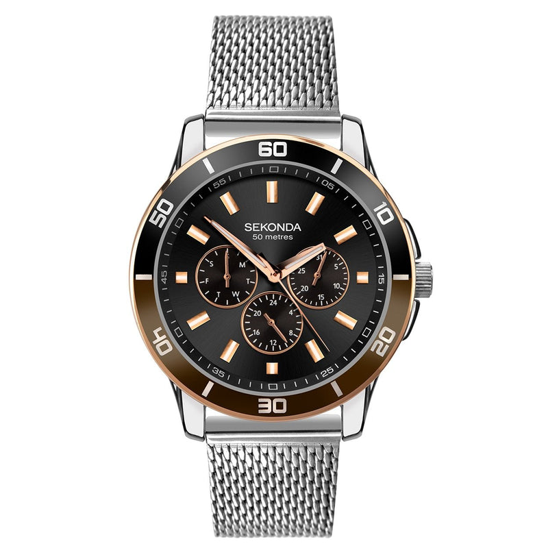 Chronograph Watch - Sekonda 1841 Men's Black Chronograph Watch