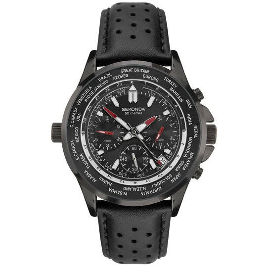 Sekonda 1864 Men's Black Chronograph Watch