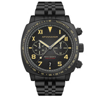 Chronograph Watch - Spinnaker Men's Black Hull California Watch SP-5092-44