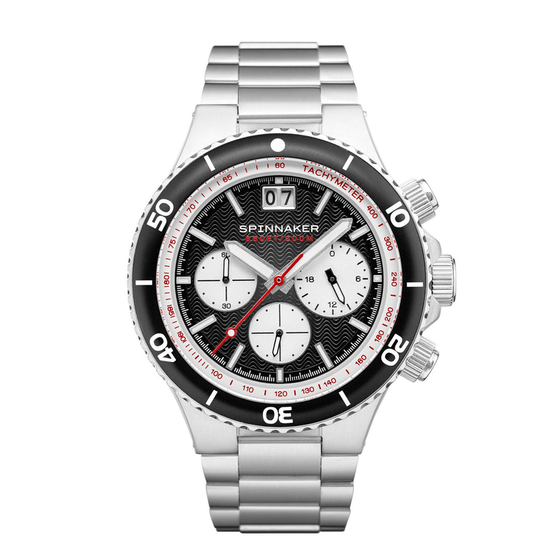 Chronograph Watch - Spinnaker Men's Black Hydrofoil Watch SP-5086-11