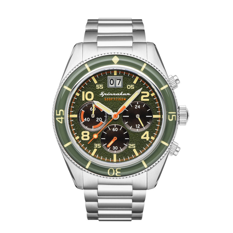 Chronograph Watch - Spinnaker Men's  Green Fleuss Watch SP-5085-22