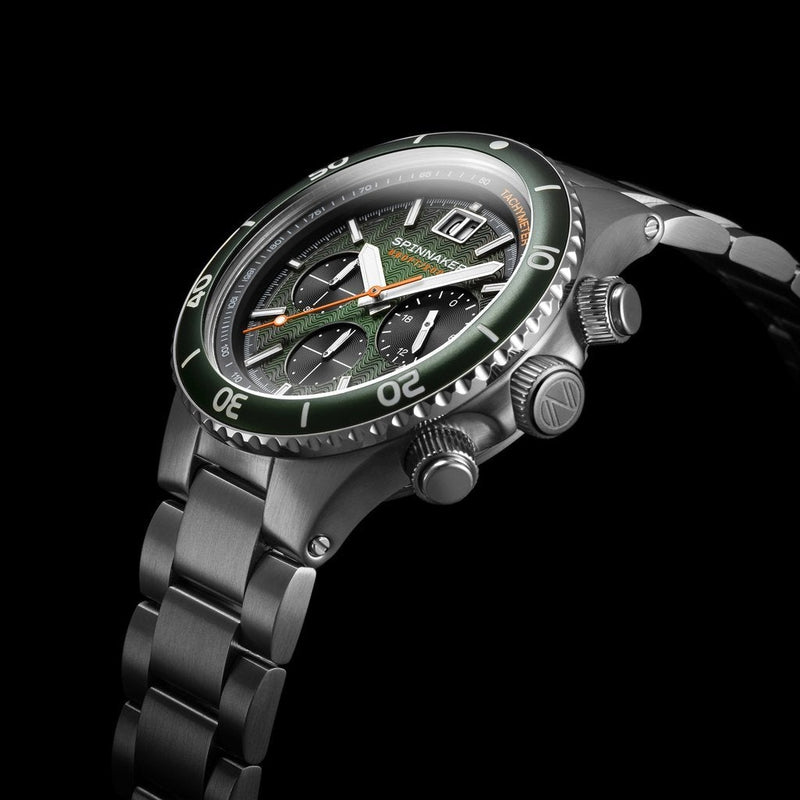 Chronograph Watch - Spinnaker Men's Green Hydrofoil Watch SP-5086-44