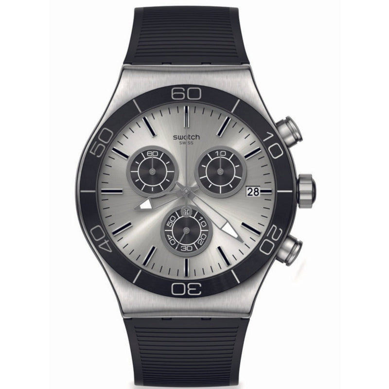 Chronograph Watch - Swatch Swatch Great Outdoor Men's Black Watch YVS486