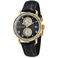 Chronograph Watch - Thomas Earnshaw Black Investigator Chronograph Watch ES-8090-03