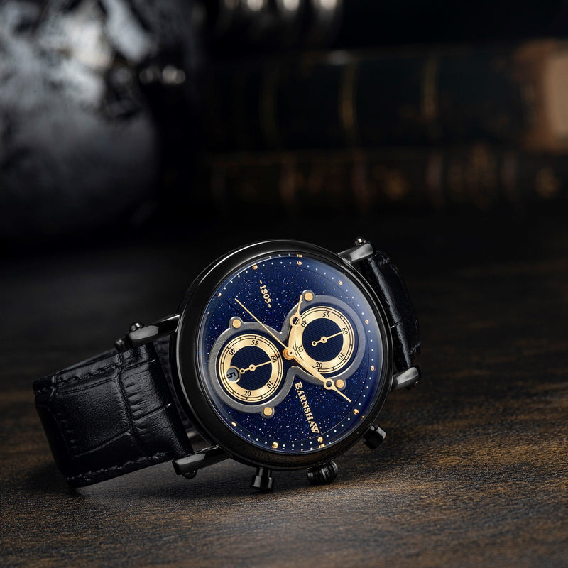 Chronograph Watch - Thomas Earnshaw Black Maskelyne Chronograph Watch ES-8115-02