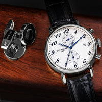 Chronograph Watch - Thomas Earnshaw Men's Blue Grand Legacy Watch ES-8089-03