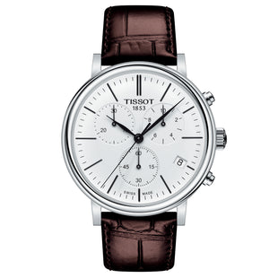Chronograph Watch - Tissot Carson Premium Chronograph Men's White Watch T122.417.16.011.00