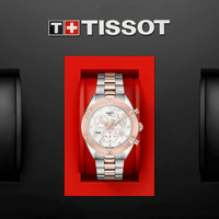Chronograph Watch - Tissot Pr 100 Sport Chic Chronograph Ladies Two-Tone Watch T101.917.22.116.00