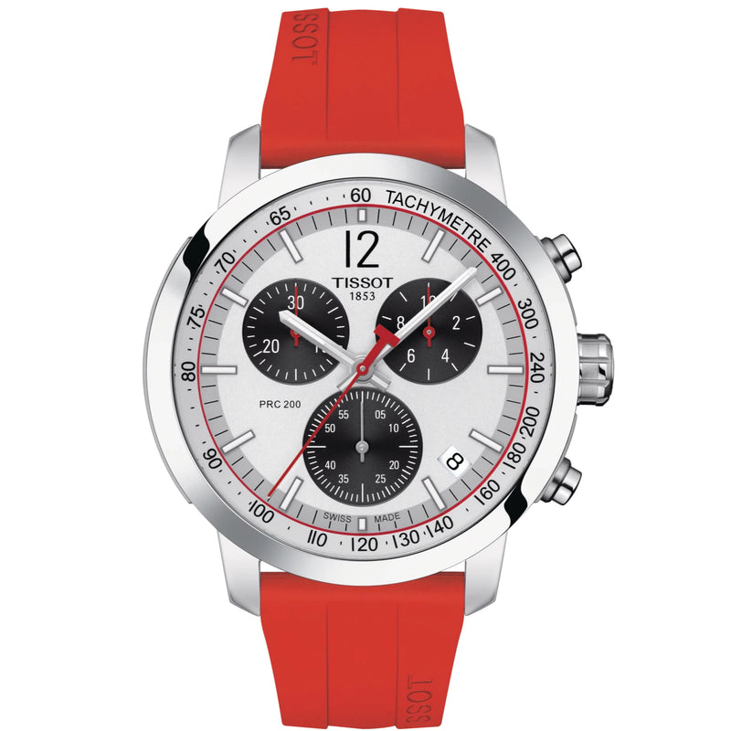 Tissot PRC 200 Chrono Men s Red Watch T114.417.17.037.02 from