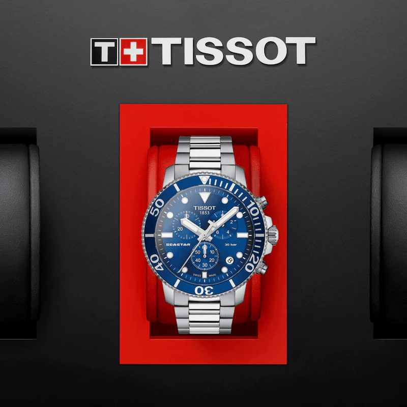 Chronograph Watch - Tissot Seastar 1000 Chronograph Men's Blue Watch T120.417.11.041.00
