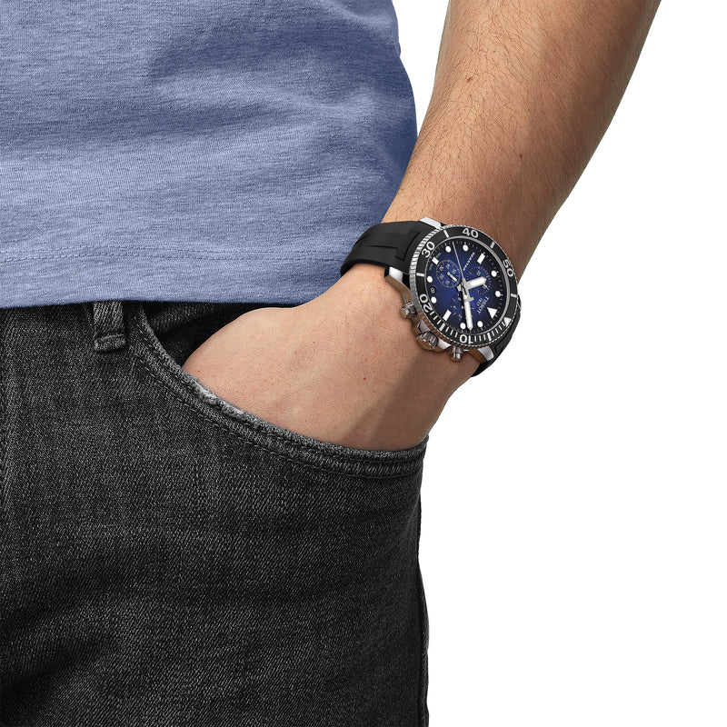 Chronograph Watch - Tissot Seastar 1000 Chronograph Men's Blue Watch T120.417.17.041.00