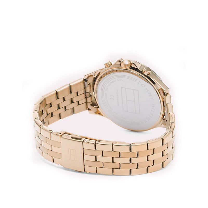 Chronograph Watch - Tommy Hilfiger 1781977 Ladies Gold Diamond Chronograph Watch