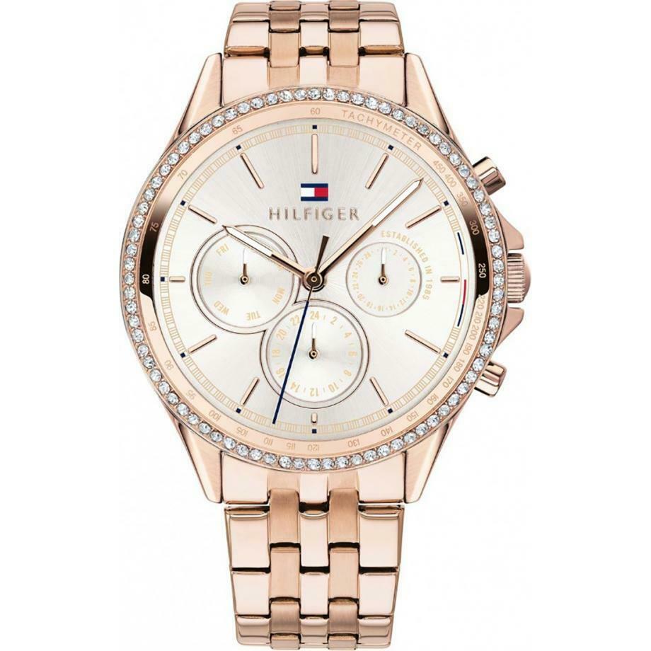 Tommy Hilfiger 1781978 Ladies Rose Gold Diamond Chronograph Watch from ...
