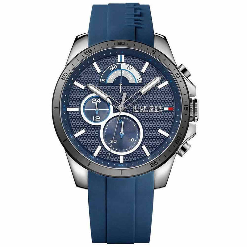 Chronograph Watch - Tommy Hilfiger 1791350 Men's Blue Chronograph Watch
