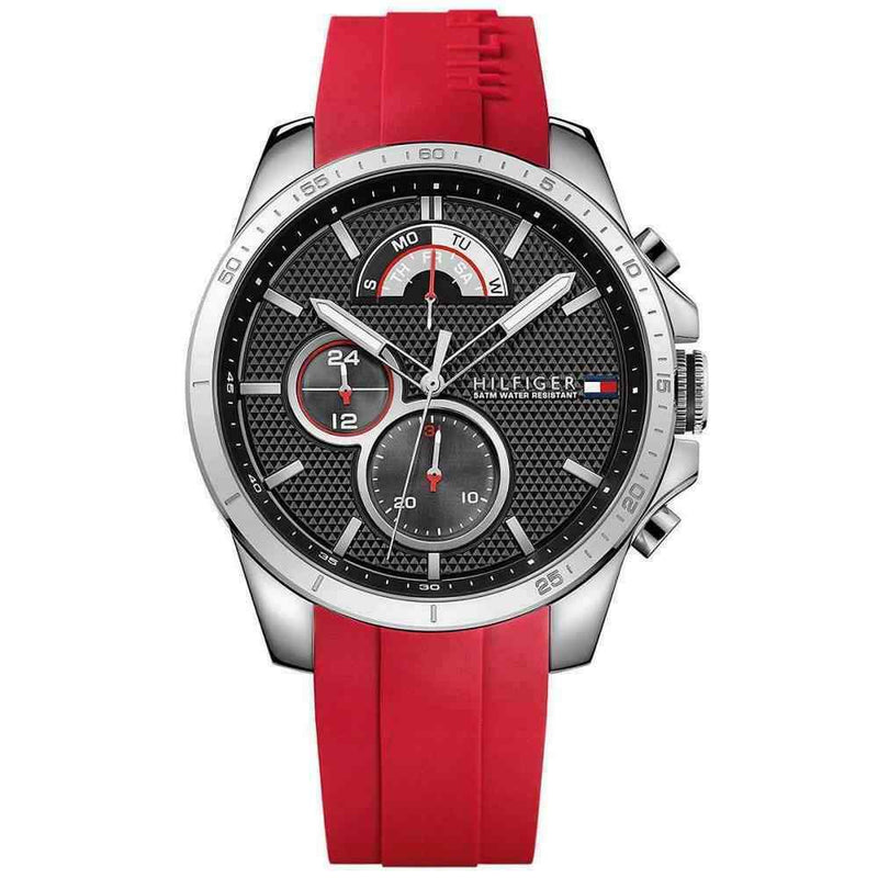 Chronograph Watch - Tommy Hilfiger 1791351 Men's Red Chronograph Watch