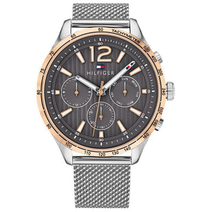 Chronograph Watch - Tommy Hilfiger 1791466 Men's Gavin Silver Chronograph Watch