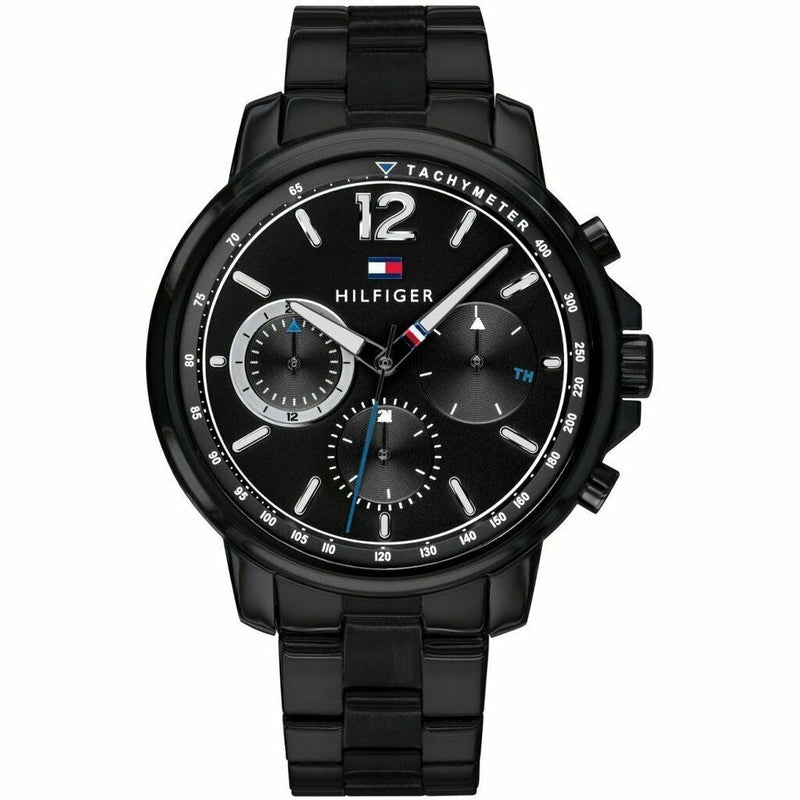 Chronograph Watch - Tommy Hilfiger 1791529 Men's Black Chronograph Watch