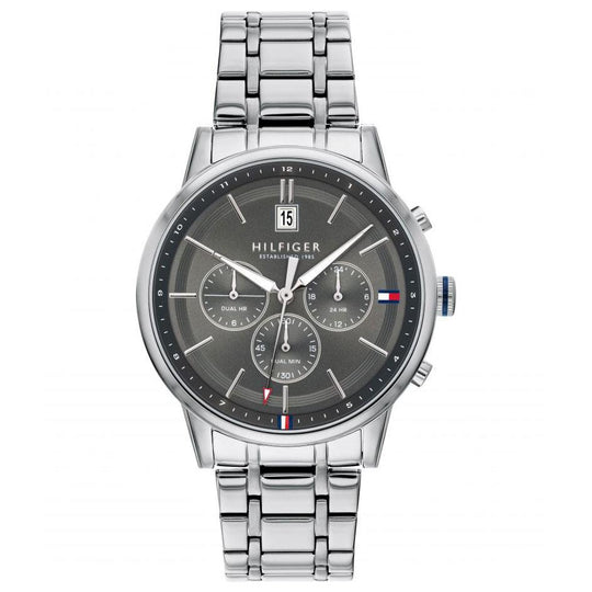 Tommy Hilfiger 1791632 Men's Kyle Silver Chronograph Watch