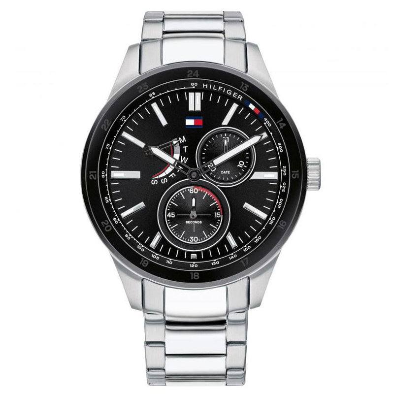 Chronograph Watch - Tommy Hilfiger 1791639 Men's Austin Silver Chronograph Watch