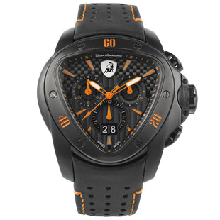 Chronograph Watch - Tonino Lamborghini T9SB Men's Black Spyder Chronograph Watch
