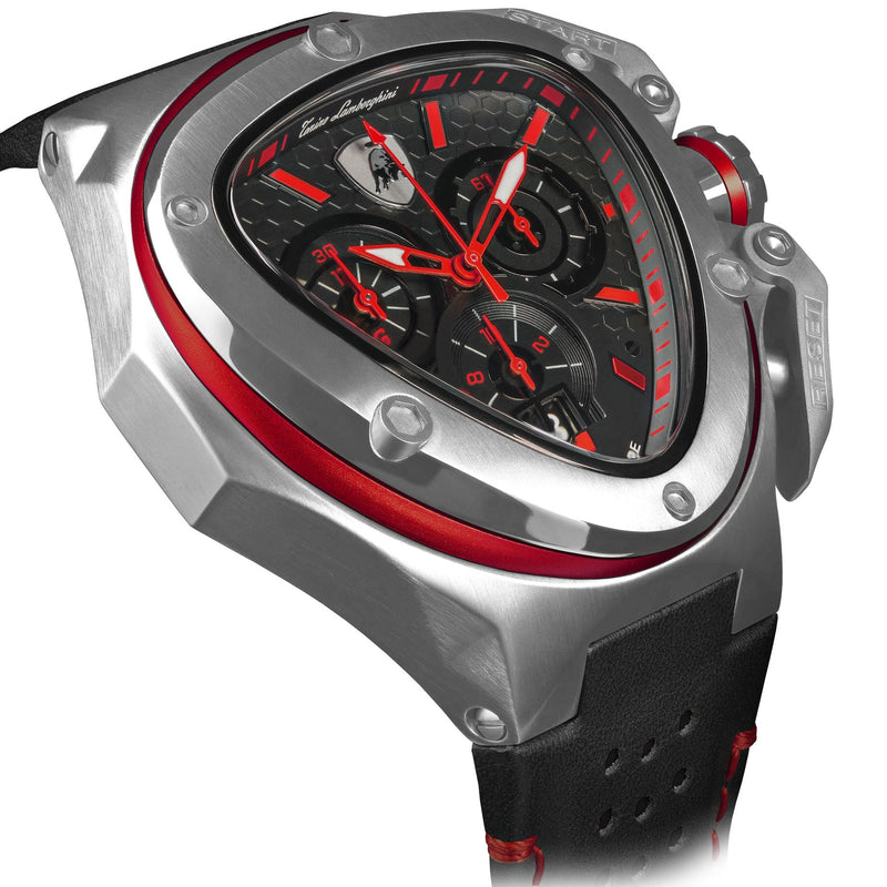 Chronograph Watch - Tonino Lamborghini T9XA-SS Men's Black Spyder X Watch