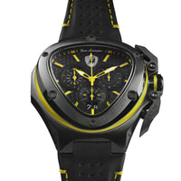 Chronograph Watch - Tonino Lamborghini T9XE Men's Black Spyder X Chronograph Watch