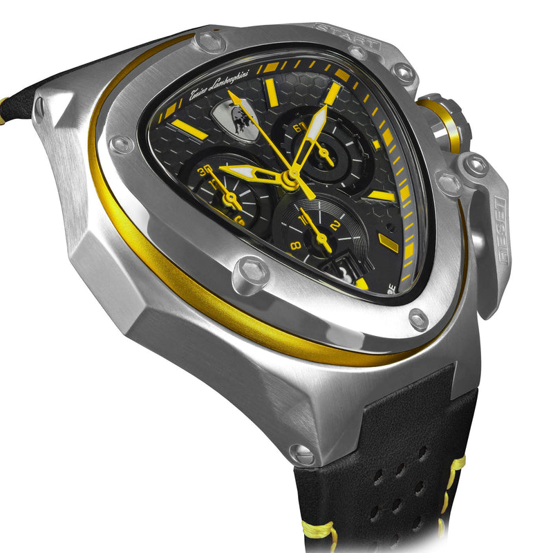 Chronograph Watch - Tonino Lamborghini T9XE-SS Men's Black Spyder X Watch