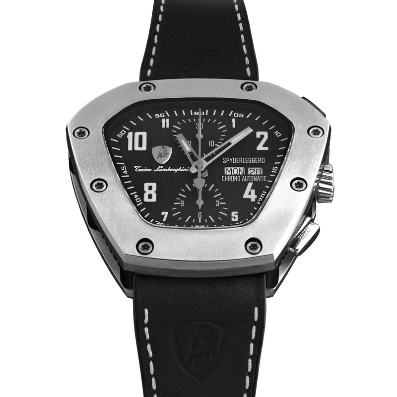 Chronograph Watch - Tonino Lamborghini TLF-T07-1 Men's Black Spyderleggro Chrono Watch