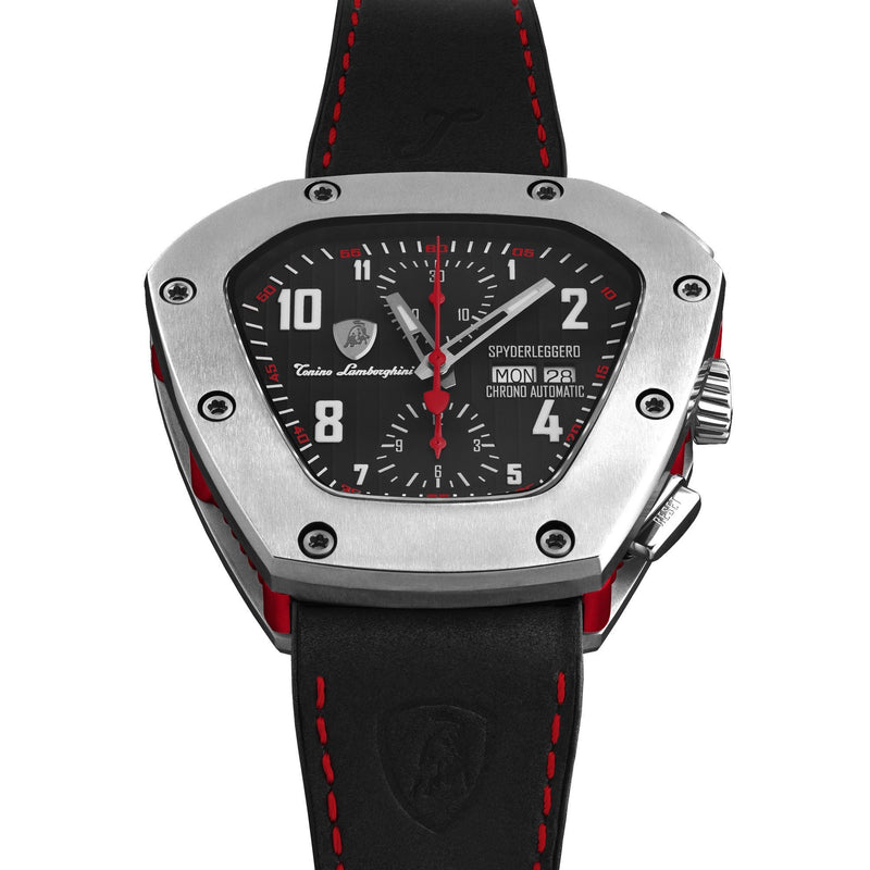 Chronograph Watch - Tonino Lamborghini TLF-T07-2 Men's Black Spyderleggro Chrono Watch