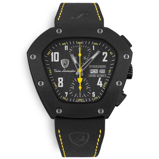 Tonino Lamborghini TLF-T07-3 Men's Black Spyderleggro Chrono Watch