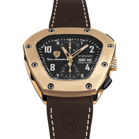 Chronograph Watch - Tonino Lamborghini TLF-T07-5 Men's Brown Spyderleggro Chrono Watch
