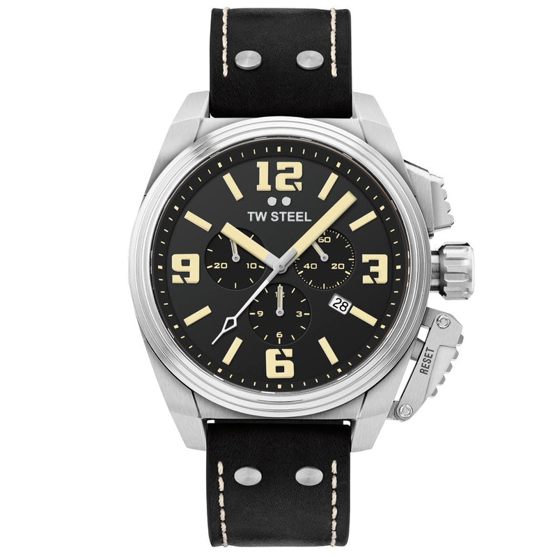 Chronograph Watch - TW Steel Men's Black Canteen Watch TW1011