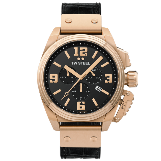 TW Steel Men's Black Canteen Watch TW1014