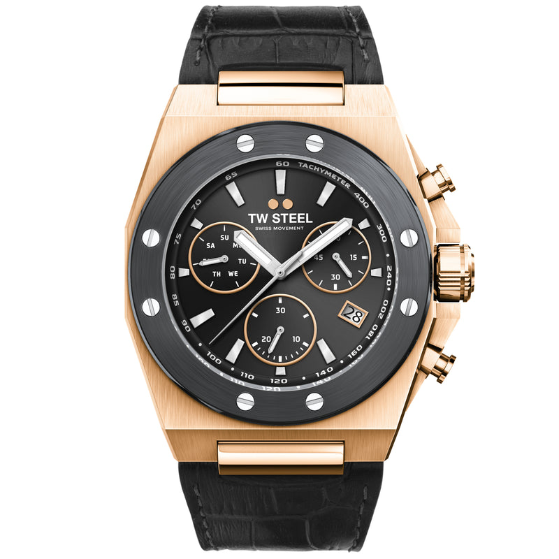 Chronograph Watch - TW Steel Men's Black CEO Tech Watch CE4084