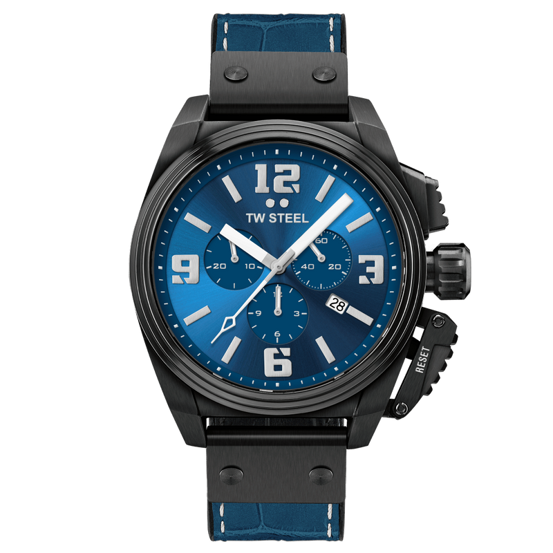 Chronograph Watch - TW Steel Men's Blue Canteen Watch TW1016