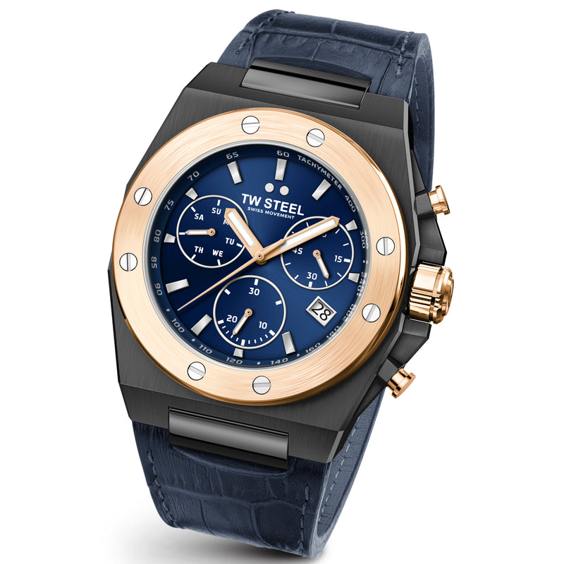 Chronograph Watch - TW Steel Men's Blue CEO Tech Watch CE4086