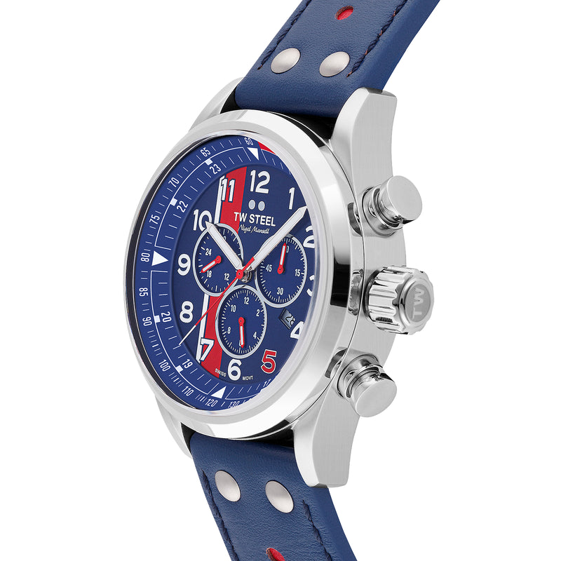 Chronograph Watch - TW Steel Men's Blue Swiss Volante Watch SVS307