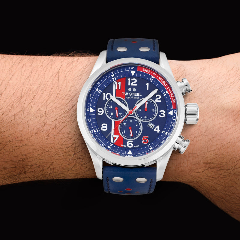 Chronograph Watch - TW Steel Men's Blue Swiss Volante Watch SVS307