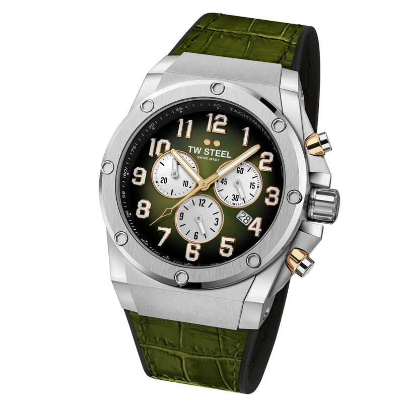Chronograph Watch - TW Steel Men's Green Ace Genesis Watch ACE131