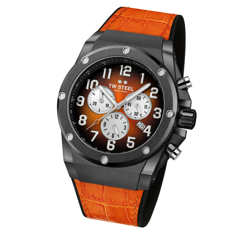 Chronograph Watch - TW Steel Men's Orange Ace Genesis Watch ACE133