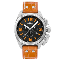 Chronograph Watch - TW Steel Men's Orange Canteen Watch TW1012