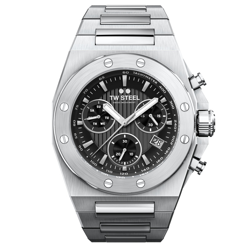 Chronograph Watch - TW Steel Men's Silver CEO Tech Watch CE4080