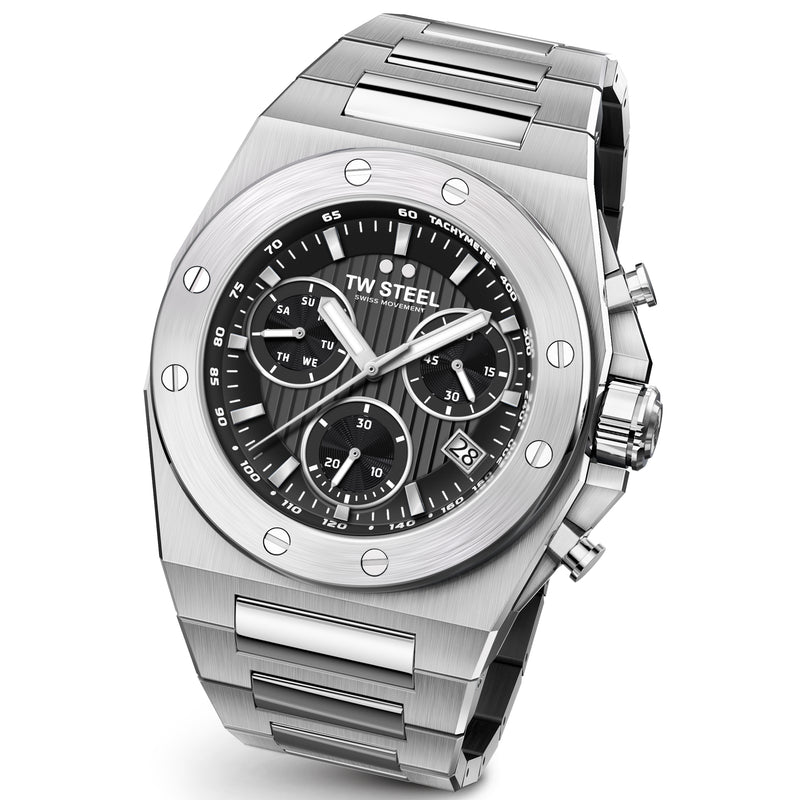 Chronograph Watch - TW Steel Men's Silver CEO Tech Watch CE4080