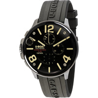 Chronograph Watch - U-Boat 8111/B Men's Black Capsoil Chronograph Watch