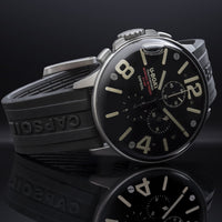 Chronograph Watch - U-Boat 8111/B Men's Black Capsoil Chronograph Watch