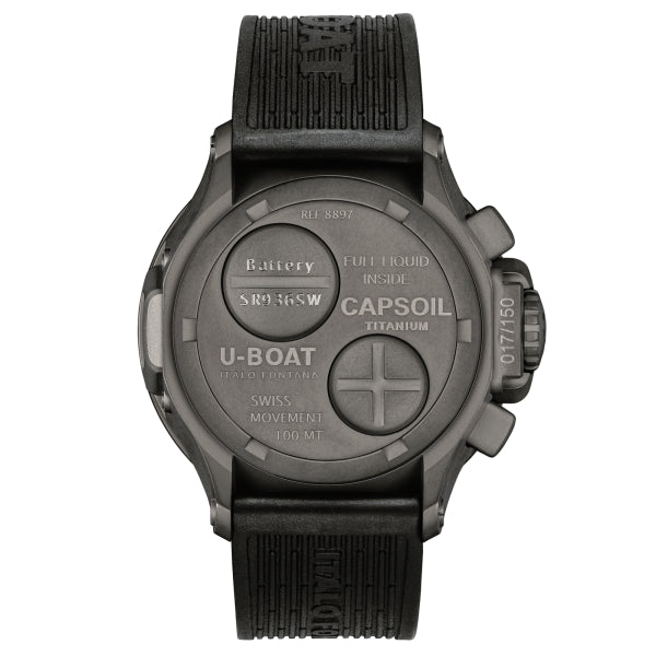 Chronograph Watch - U-Boat 8897 Capsoil 45 Chrono Titanium Men's Watch
