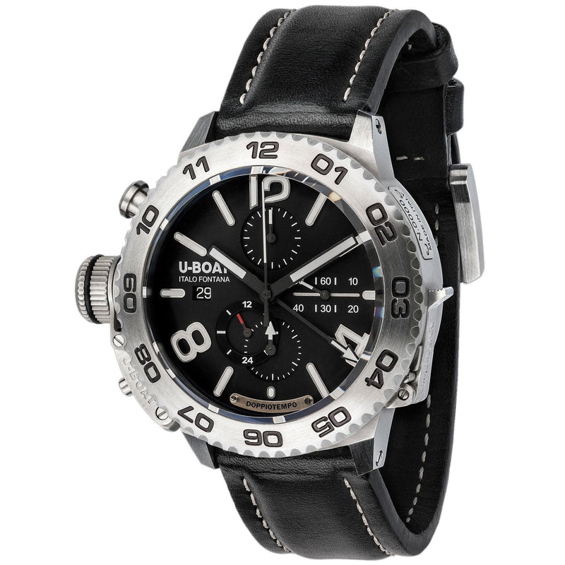 Chronograph Watch - U-Boat 9016 Men's Black Doppiotempo Chronograph Watch