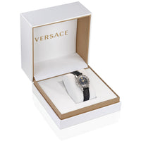 Chronograph Watch - Versace Greca Glam Ladies Black Watch VE2Q00122