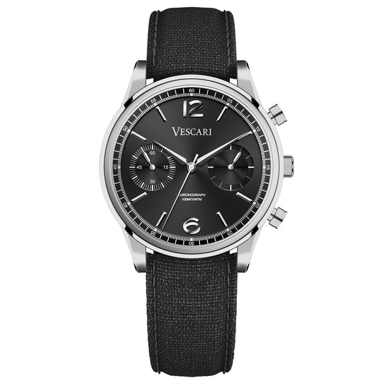 Vescari Chestor Black Chronograph Watch VSC-02SB-3