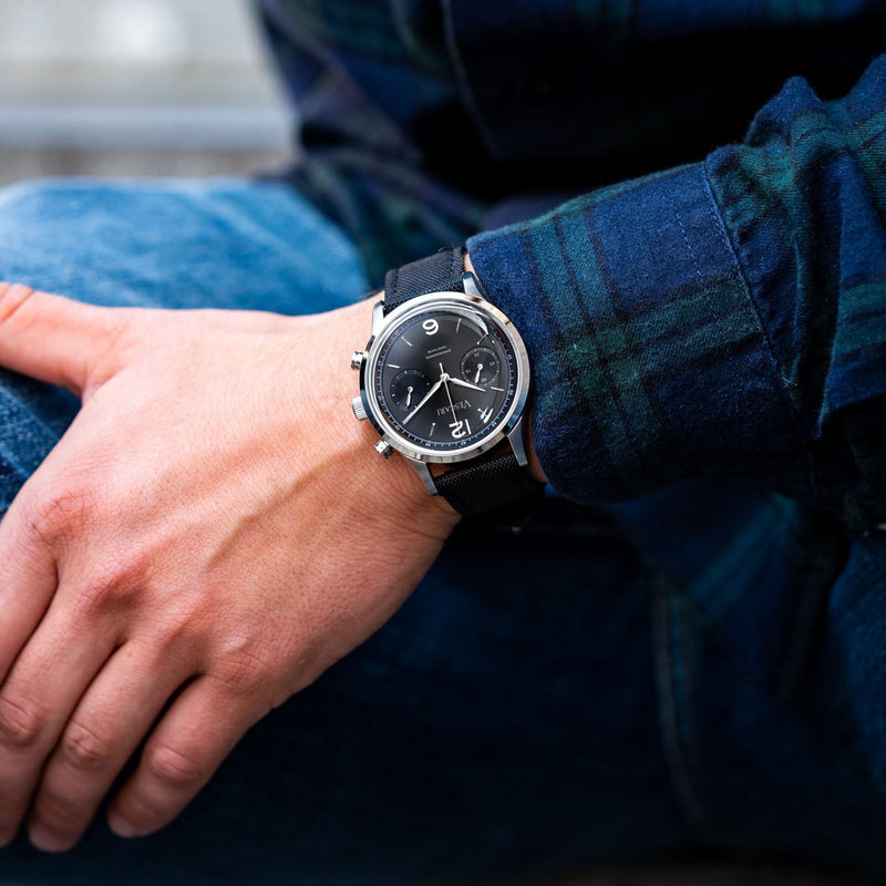 Chronograph Watch - Vescari Chestor Black Chronograph Watch VSC-02SB-3
